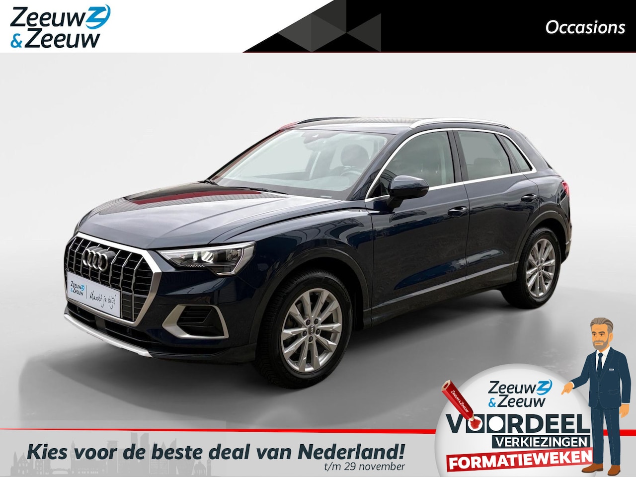 Audi Q3 - 35 TFSI Advanced | Dodehoek Detectie | Parkeersensoren | Navigatie | Elektr. Achterklep | - AutoWereld.nl
