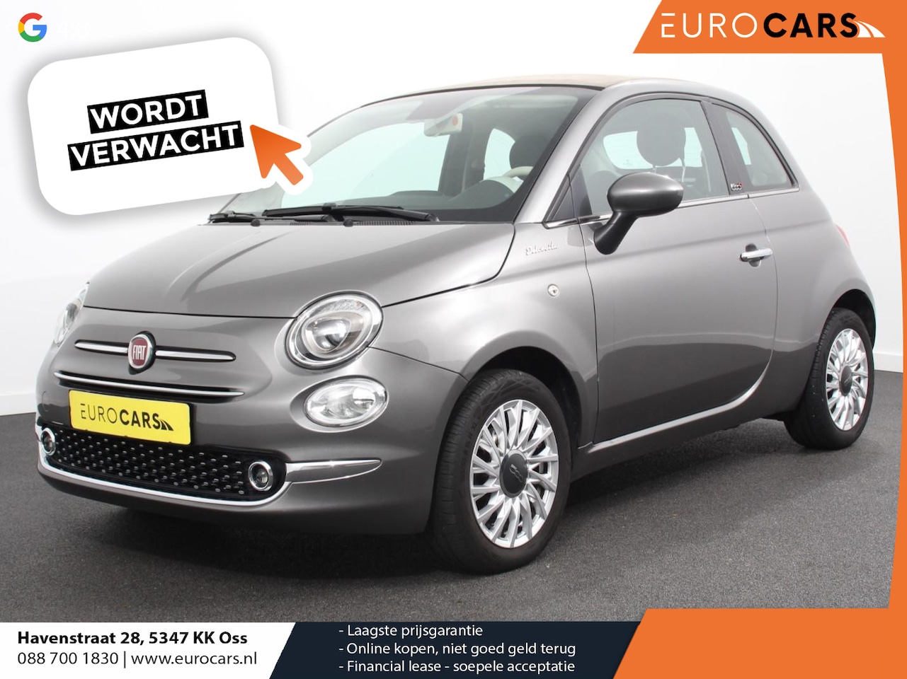 Fiat 500 C - 1.0 Hybrid Dolcevita Cabriolet | Climate Control | Sportstoelen | Parkeersensoren achter | - AutoWereld.nl