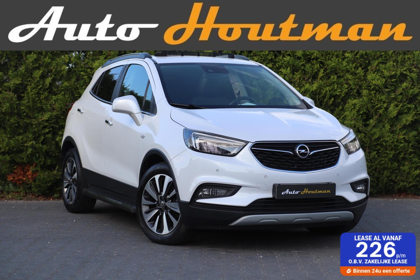 Opel Mokka X - 1.4 Turbo Automaat 4x4 Edition 154 Pk Ecc|Leder|Camera|Nav|Parelmoer wit|Pdc|Trhk - AutoWereld.nl