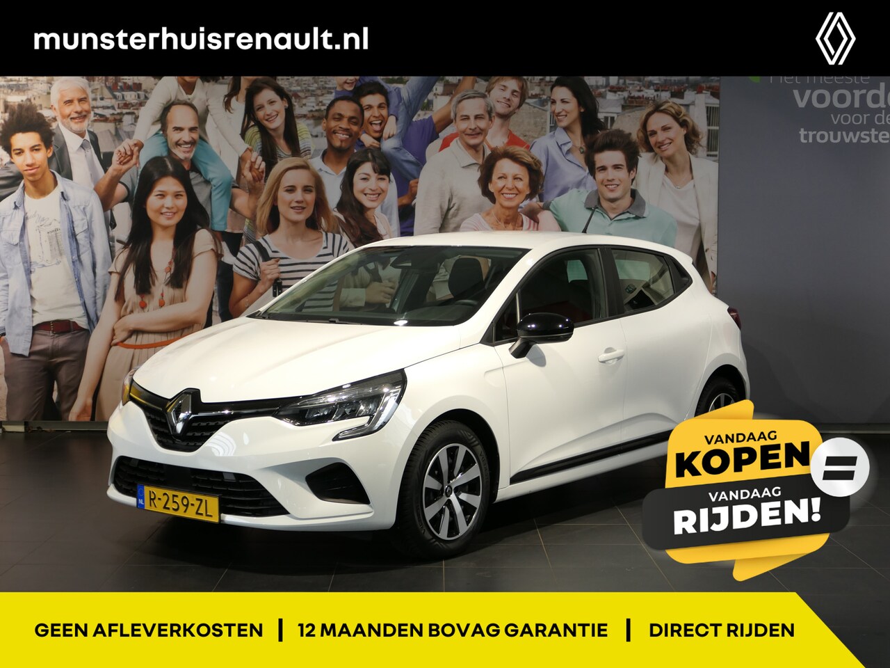 Renault Clio - 1.0 TCe 90 Equilibre Sensor achter, All Season, Apple/Android Auto, - AutoWereld.nl