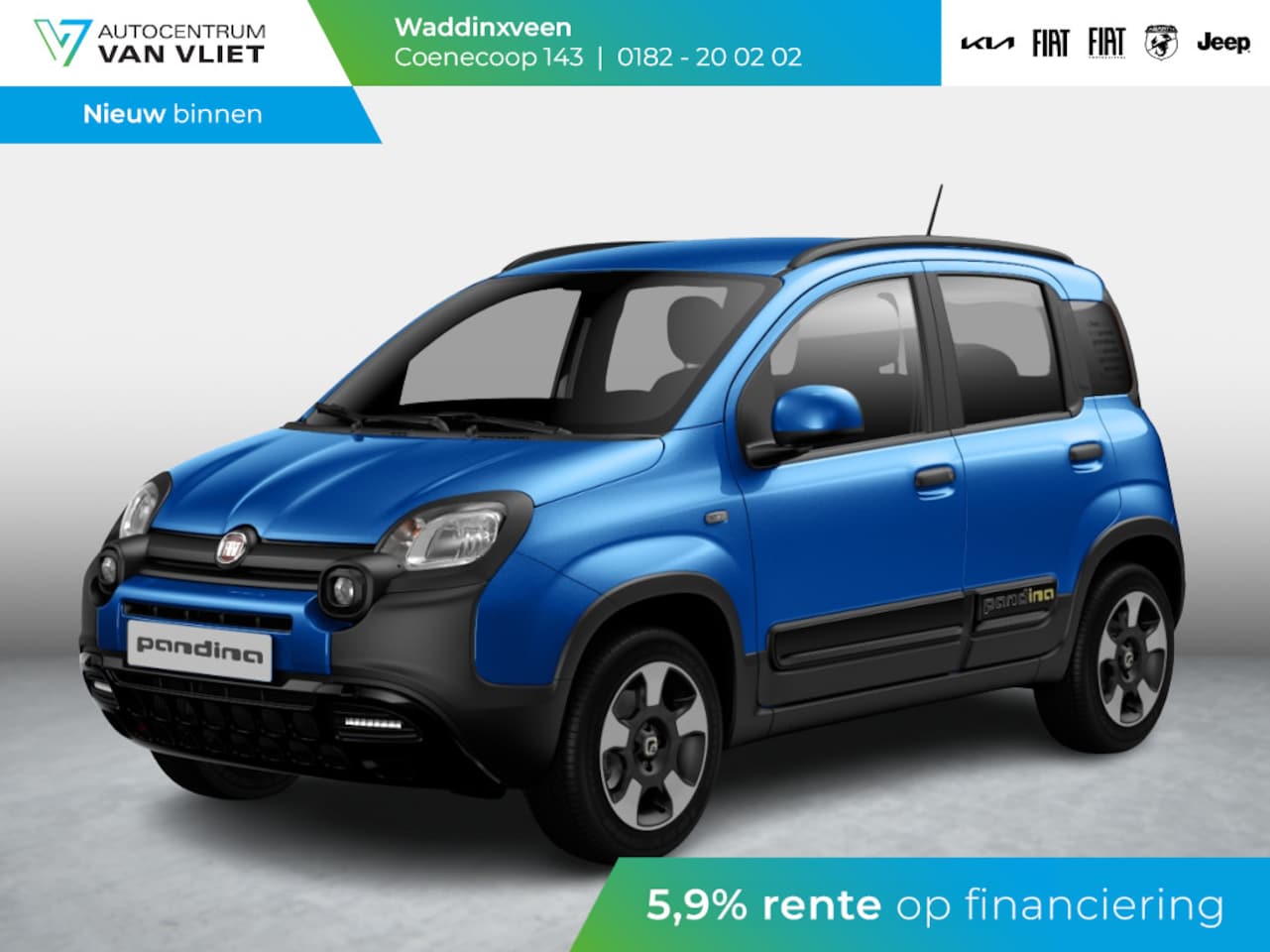 Fiat Panda - Hybrid Pandina | Airco | Cruise | PDC | Apple Carplay - AutoWereld.nl