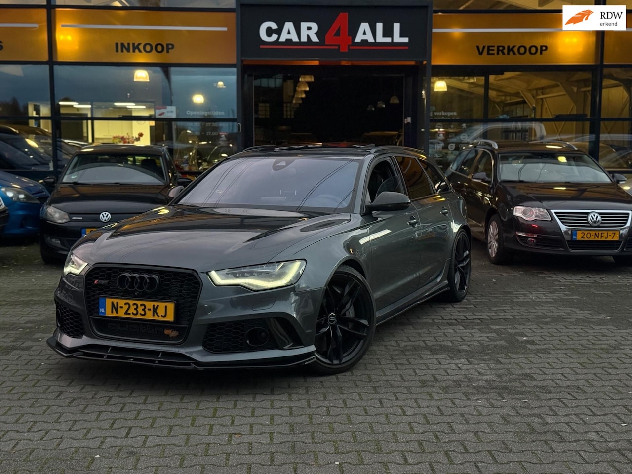 Audi RS6 - Avant 4.0 TFSI RS 6 quattro 920PK/KERAMISCH/MASSAGE/SOFTCLOSE/BOMVOL IN OPTIES/APK 13-5-20 - AutoWereld.nl