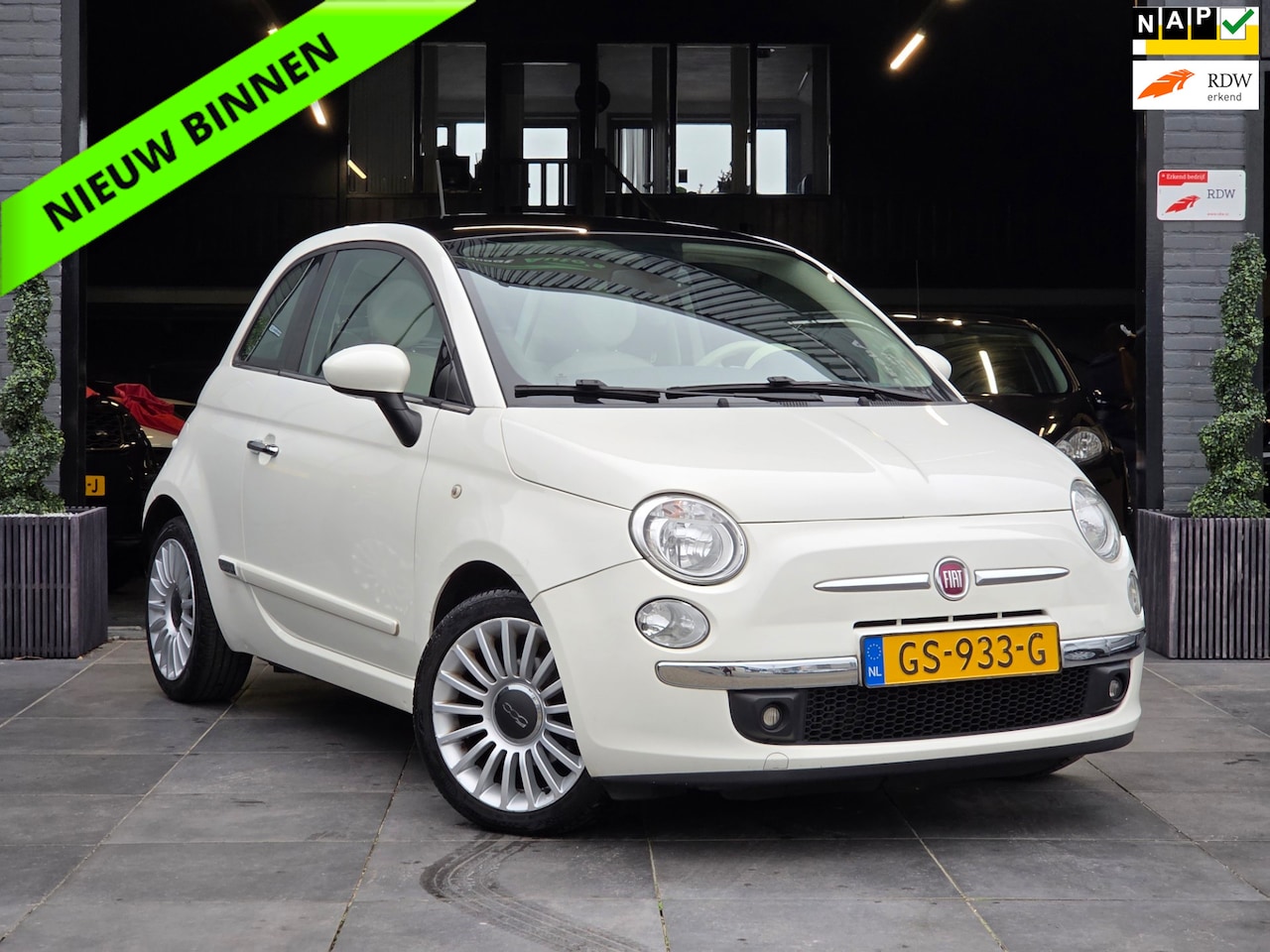 Fiat 500 - 0.9 TwinAir Turbo Lounge|APK|NAP|Airco|Aux|E. Ramen - AutoWereld.nl