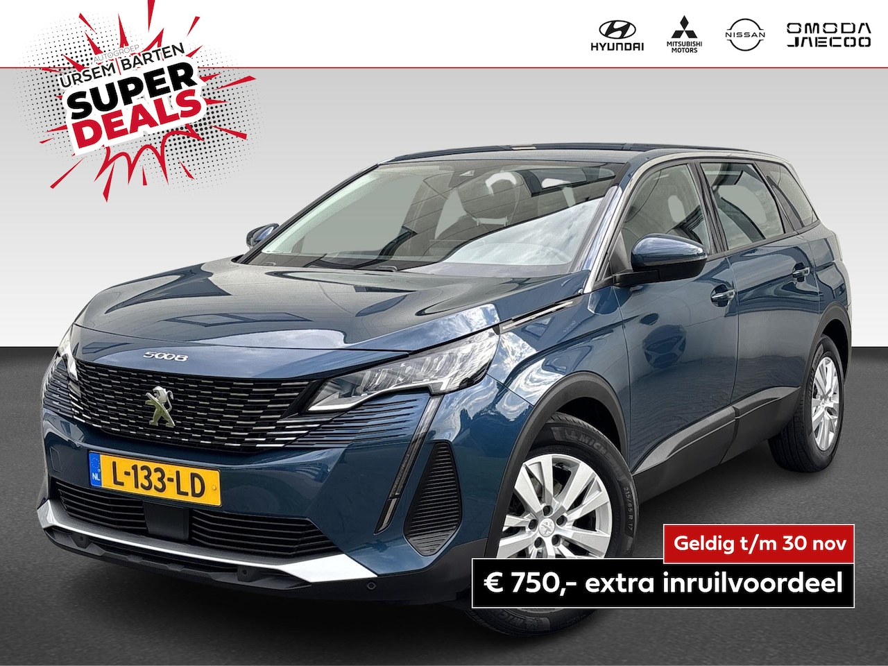 Peugeot 5008 - 1.2 PureTech Blue Lease Active | 7-zitter | trekhaak - AutoWereld.nl