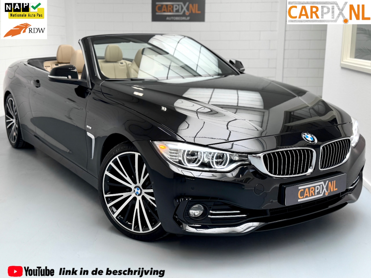 BMW 4-serie Cabrio - 428i 428i 245pk, Luxury, Hardtop, NL-auto, 19" - AutoWereld.nl