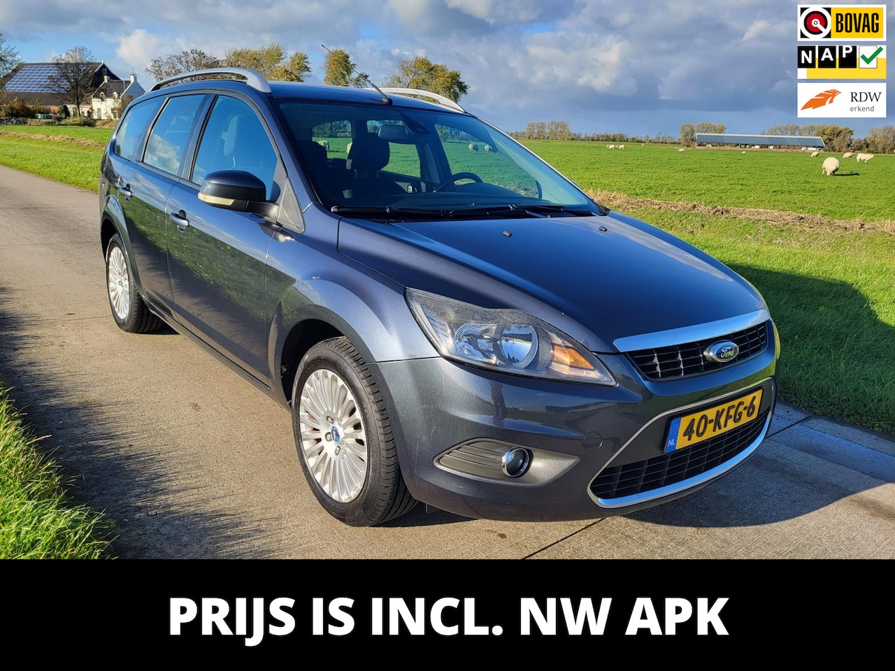 Ford Focus Wagon - 1.8 Limited trekhaak 228dkm NAP incl nieuwe APK - AutoWereld.nl