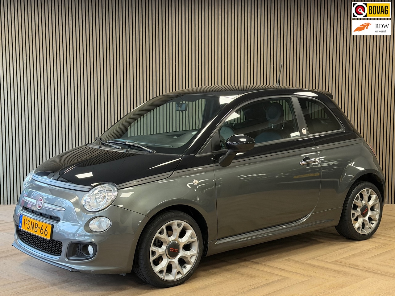 Fiat 500 - 0.9 TwinAir 500S GQ AIRCO AUX LEDEREN BEKLEDING - AutoWereld.nl