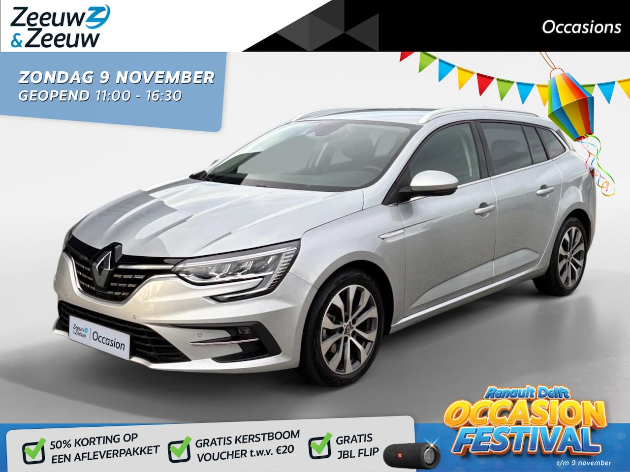 Renault Mégane Estate - 140PK TCe Techno Automaat | Trekhaak (1700 KG) | 9,3" Navi | Climate Control | Digital Coc - AutoWereld.nl