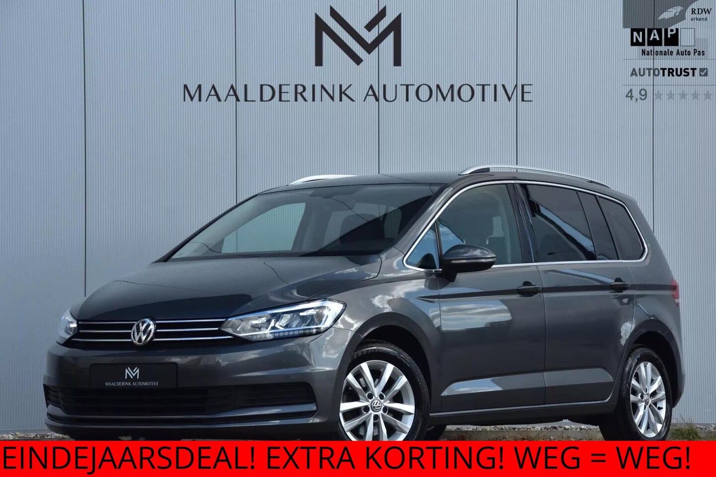 Volkswagen Touran - 1.5 TSI Highline 7persoons Trekhaak afn., Camera, Stoelverwarming, Navi - AutoWereld.nl