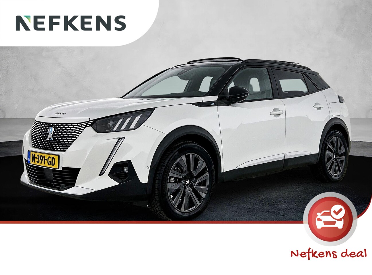 Peugeot e-2008 - GT Pack 50kWh 136pk Automaat | 1ste eigenaar | 3 FASE | Schuif/Kanteldak | Dodehoekdetecti - AutoWereld.nl