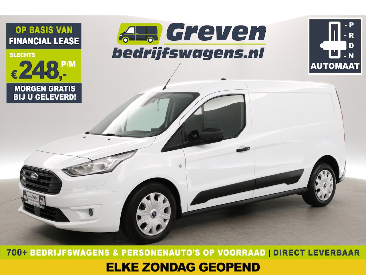 Ford Transit Connect - 1.5 EcoBlue 120PK L2 | 8-Traps Automaat | Airco | Cruise | Camera | 3-Zits | Trekh. | Carp - AutoWereld.nl