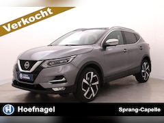 Nissan Qashqai - 1.3 DIG-T Tekna + | 160PK | Trekhaak | Panodak | Cruise Control | 360 Camera | Stoelverw