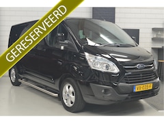 Ford Transit Custom - 290 2.2 TDCI L2H1 Limited DUBBELE CABINE // AIRCO // CRUISE // NAVI // TREKHAAK // 2x SCHU
