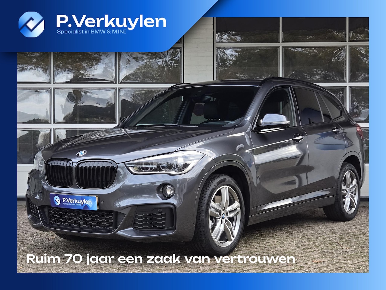 BMW X1 - sDrive20i M SPORT | LEDER | TREKHAAK | NAVIGATIE | STOEL- STUURWIELVERWARMING | ELEKTR. KO - AutoWereld.nl