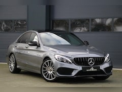 Mercedes-Benz C-klasse - 180 AMG Sport Panodak Burmester Sportzetels Leder 19' Inch Stoelverw Cruise PrivacyGlass U
