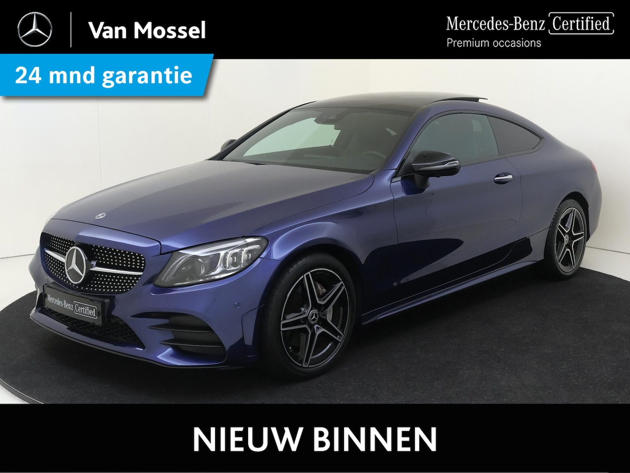 Mercedes-Benz C-klasse Coupé - 180 Premium Plus Pack / AMG/ Dig. Cockpit/ Panoramadak/ Burmester/ Keyless - AutoWereld.nl