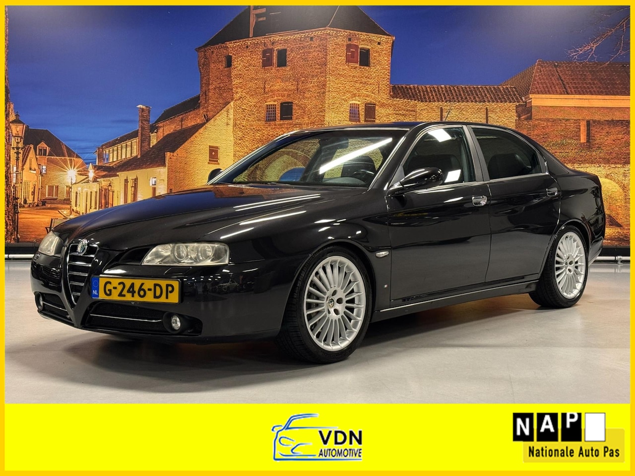Alfa Romeo 166 - 3.0 V6 Progression Sportronic Leer Xenon 91DKM - AutoWereld.nl