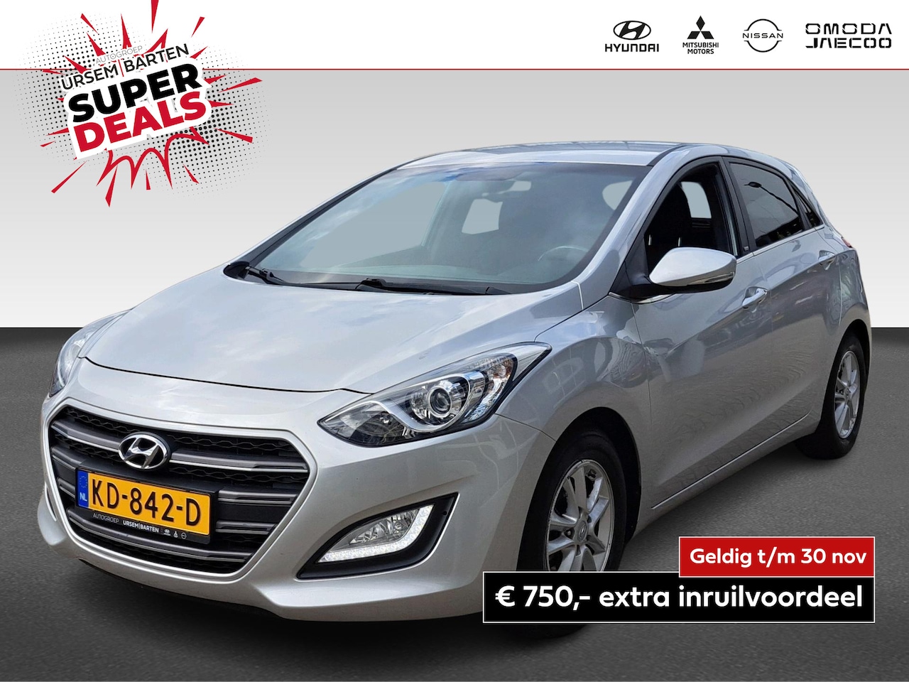 Hyundai i30 - 1.6 GDi GO! 2016 | Trekhaak | BTW auto - AutoWereld.nl