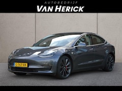 Tesla Model 3 - Performance AWD 75 kWh 513PK | Premium Sound | 20 Inch | Zwart Leder