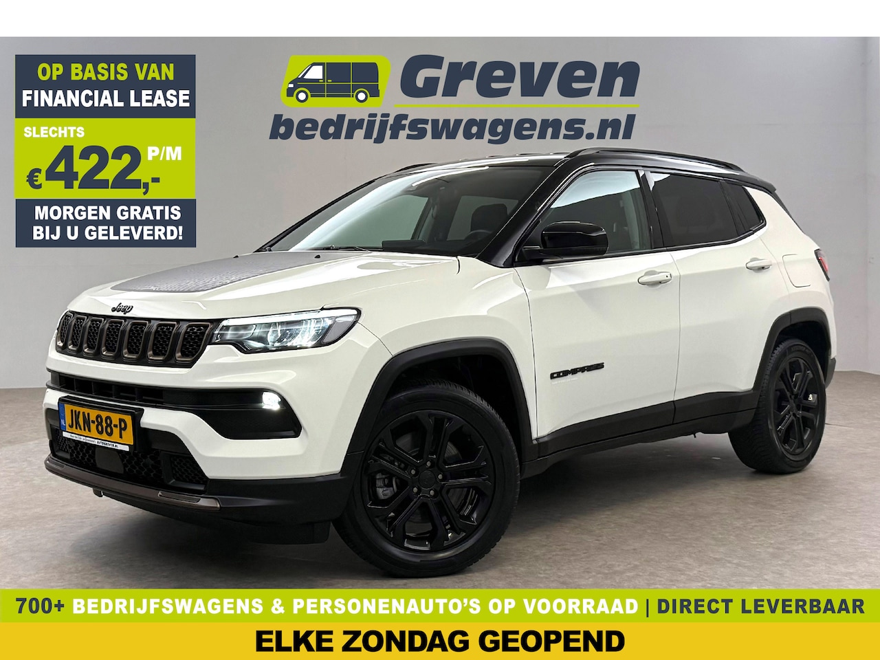 Jeep Compass - 1.3 T4 PHEV 4xE 240PK Upland | Virtual | Adap. Cruise | Stoel/ Stuur verwarmd | Keyless | - AutoWereld.nl