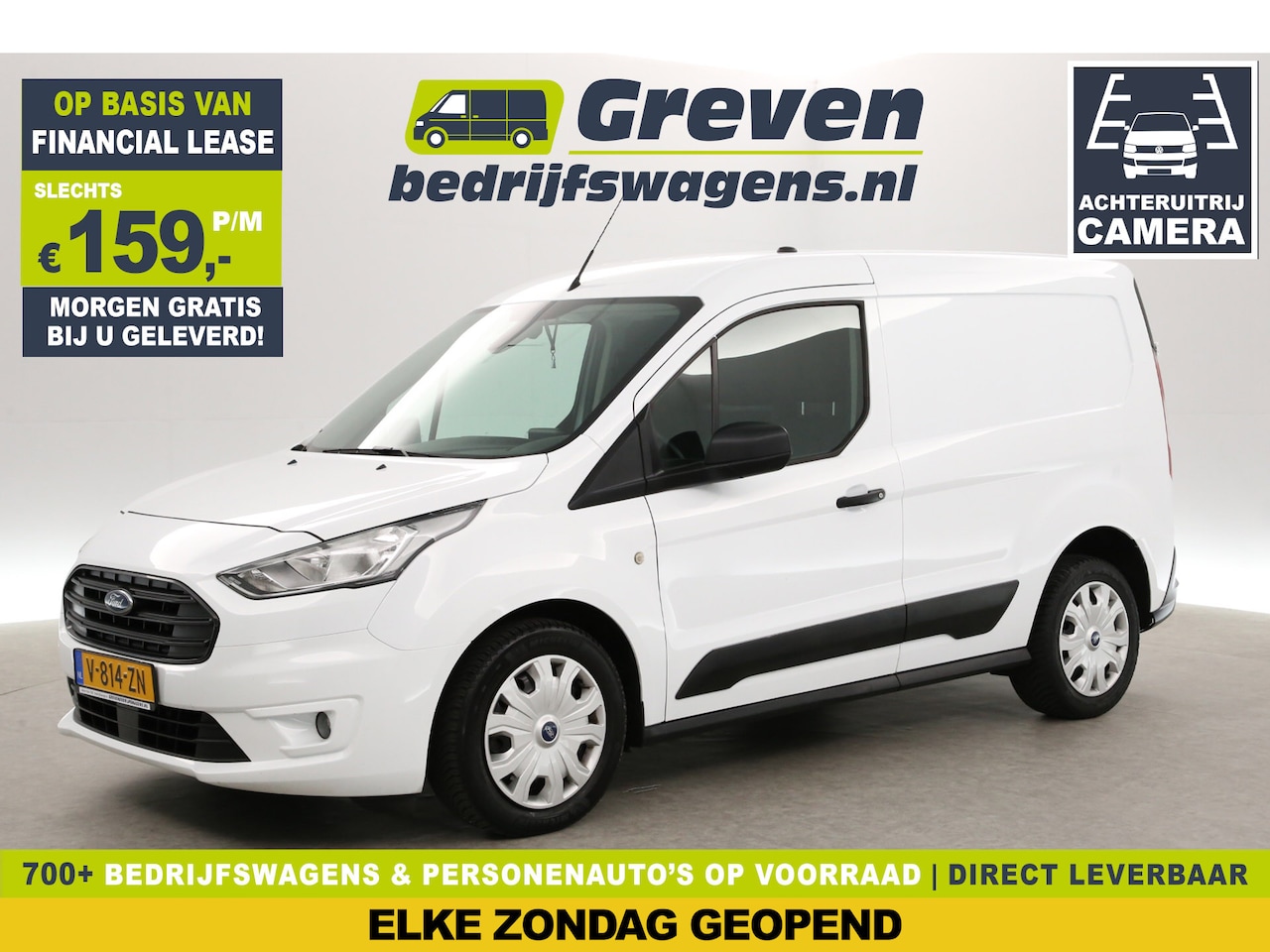 Ford Transit Connect - 1.5 EcoBlue | Airco | 3-Zits | Navigatie | Camera | Carplay | Cruise | Parkeersens. - AutoWereld.nl