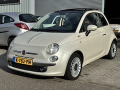 Fiat 500 - 1.4-16V Lounge Schuifkantel dak , Voll. Onderhoud, Parelmoer