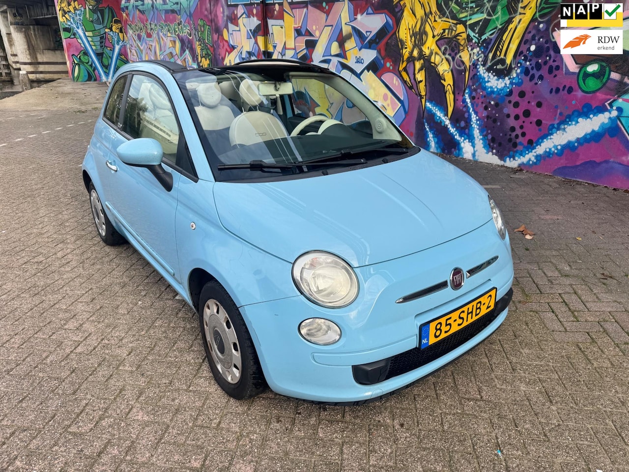 Fiat 500 C - 1.2 airco CarPlay werkende kap leuke auto apk april 2026 rijd heerlijk en zuinig super voo - AutoWereld.nl