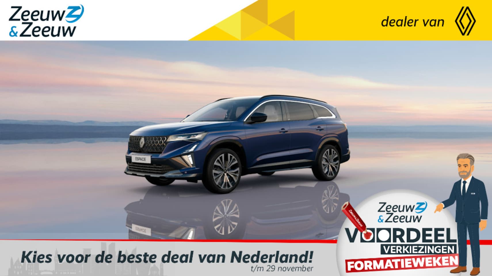 Renault Espace - E-Tech full hybrid 200 iconic 5p. * NIEUW MODEL * NU TE BESTELLEN * NU € 2.000,- KORTING * - AutoWereld.nl