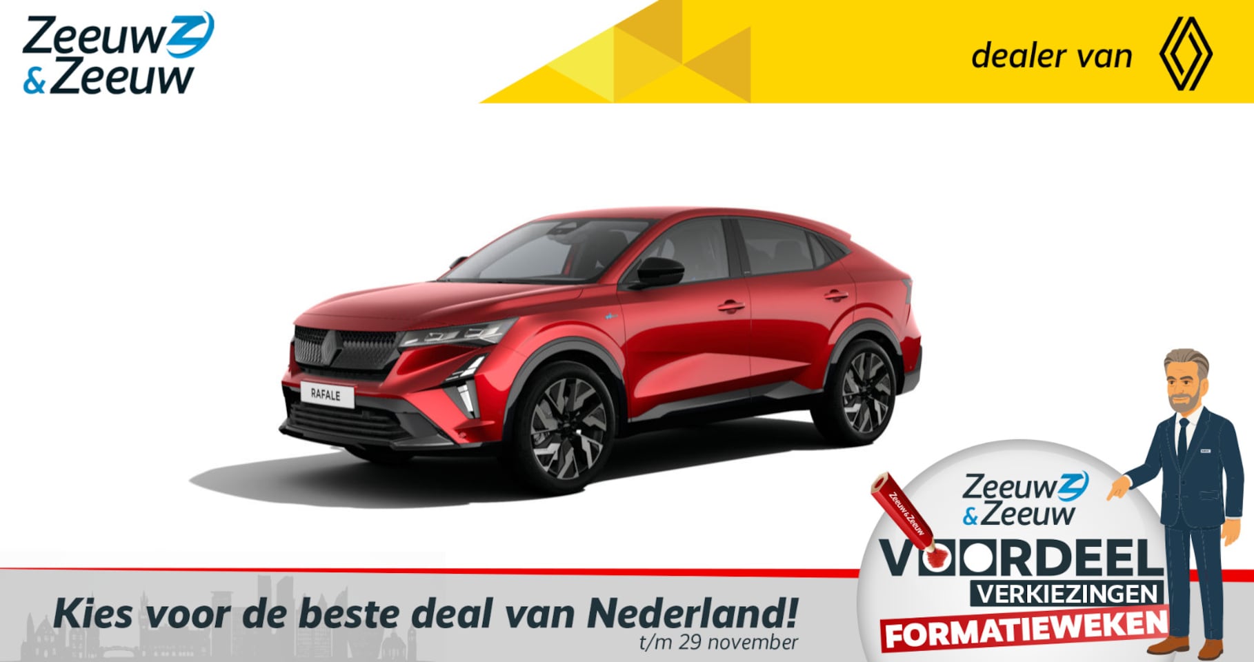 Renault Rafale - 1.2 E-Tech full hybrid 200 esprit Alpine * Nieuw te bestellen bij Zeeuw & Zeeuw Naaldwijk - AutoWereld.nl