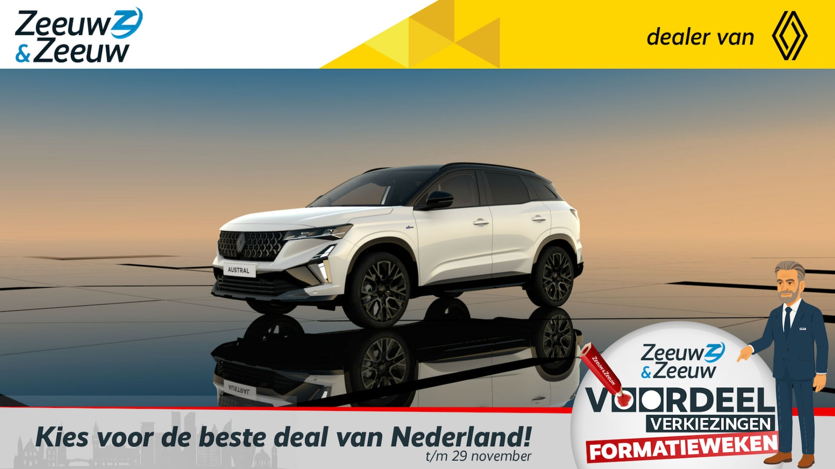Renault Austral - E-Tech full hybrid 200 Techno * NIEUW MODEL * NU TE BESTELLEN * NU € 1.000,- KORTING * - AutoWereld.nl