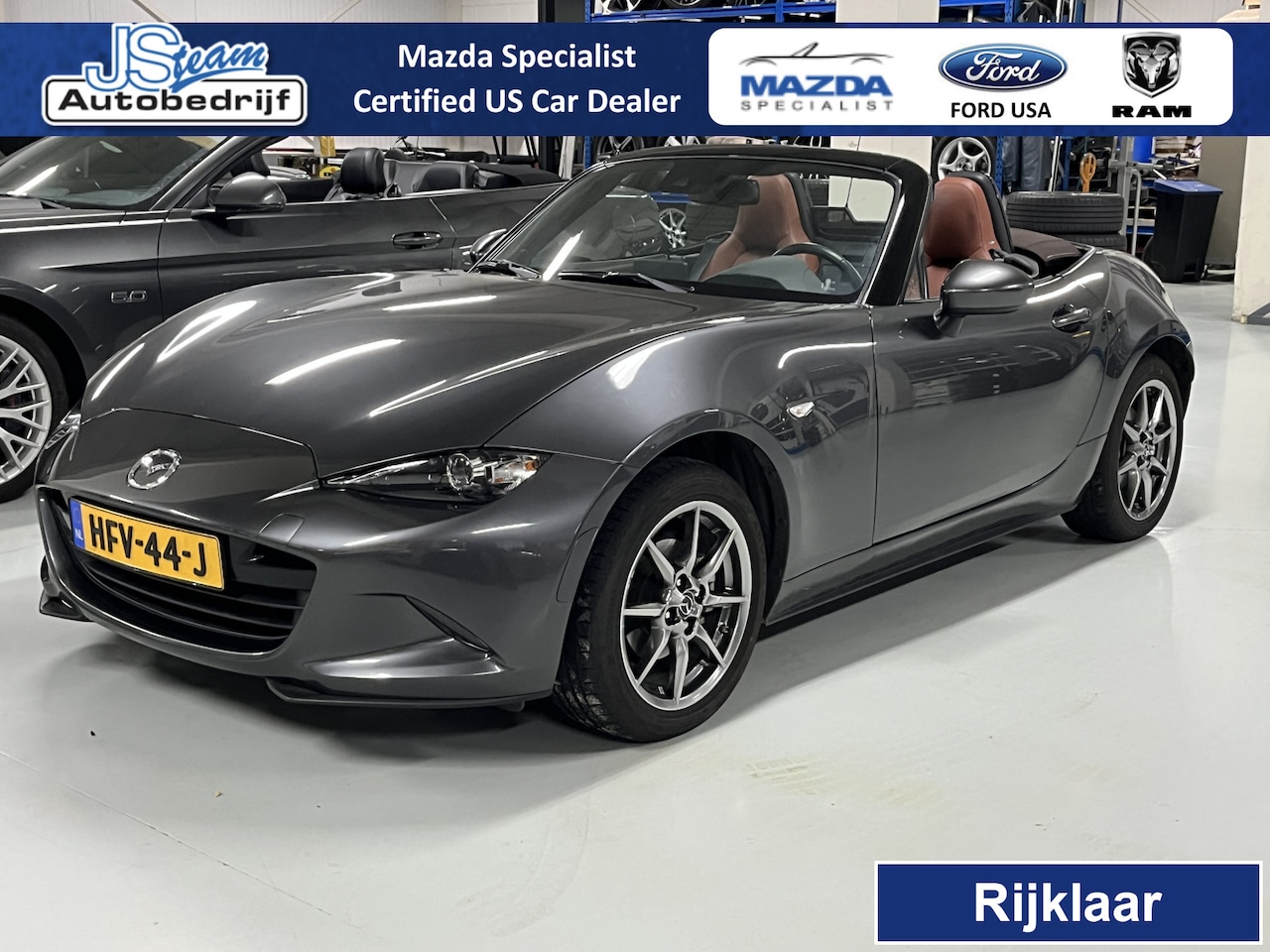 Mazda MX-5 - ND Roadster 1.5 SkyActiv-G 132 Kazari Bose Leder Camera PDC Apple CarPlay - AutoWereld.nl