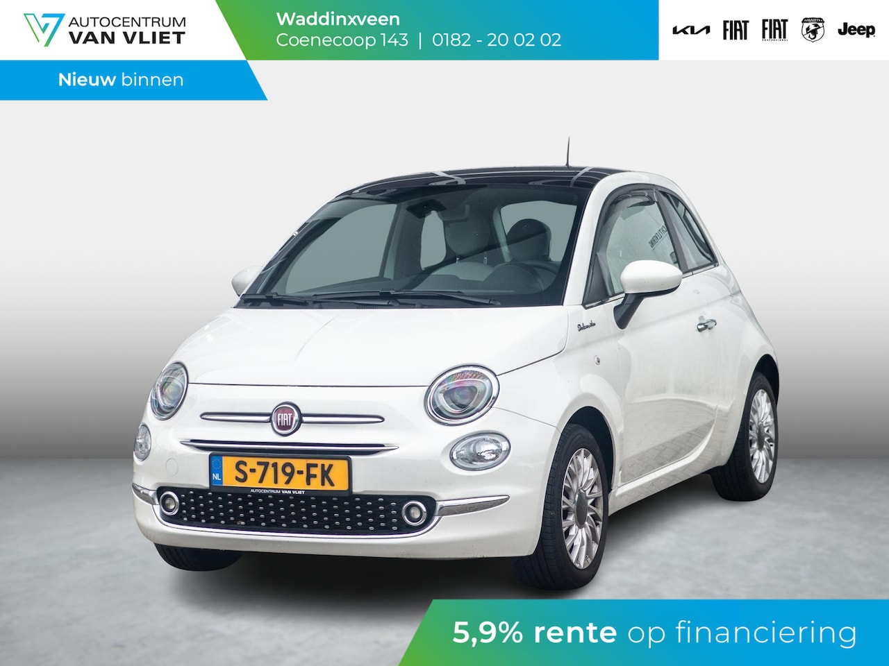 Fiat 500 - 1.0 Hybrid Dolcevita | Parkeersensoren achter | Climate Control | Cruise Control | - AutoWereld.nl