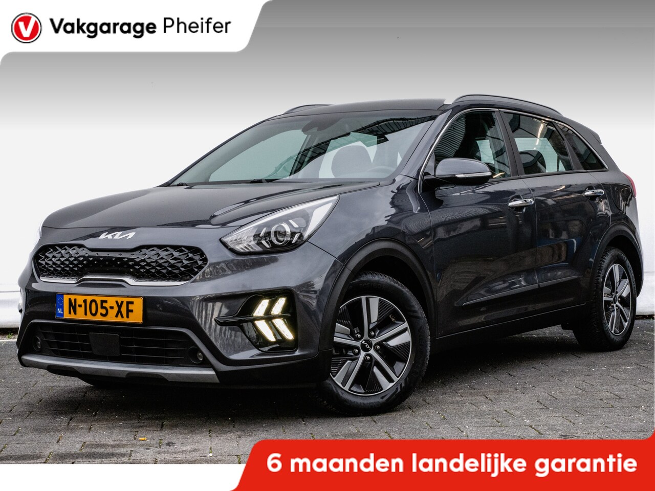 Kia Niro - 1.6 GDi Hybrid DynamicLine Virtual cockpit/ Navigatie/ Camera/ Carplay/ Adapt. cruise - AutoWereld.nl