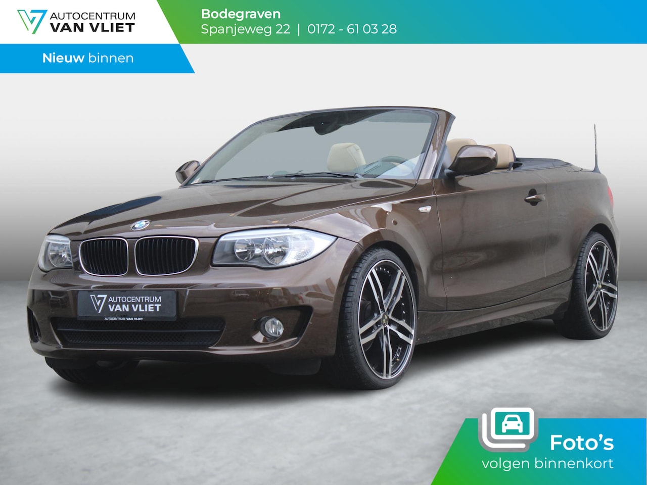BMW 1-serie Cabrio - 118i High Executive | LEDEREN BEKLEDING | 19" VELGEN | 12 MAANDEN BOVAG GARANTIE | - AutoWereld.nl