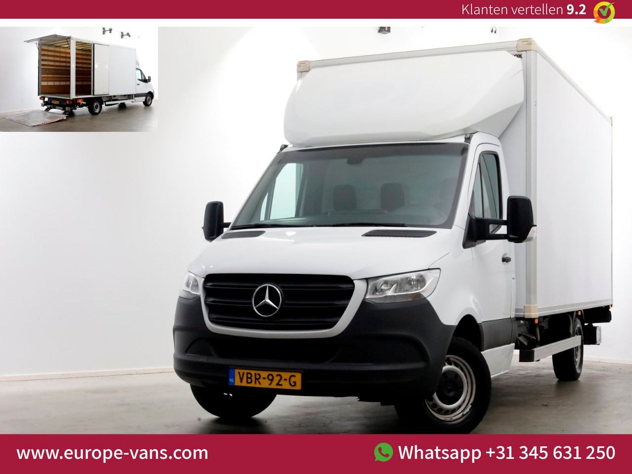 Mercedes-Benz Sprinter - 316 CDI 163pk 7G Automaat Bakwagen met laadklep + Trekhaak 09-2019 - AutoWereld.nl