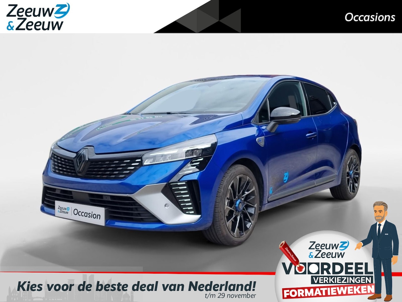 Renault Clio - 1.6 E-Tech Full Hybrid 145 esprit Alpine * Cruise Control Adaptief * Carplay * Navigatie * - AutoWereld.nl