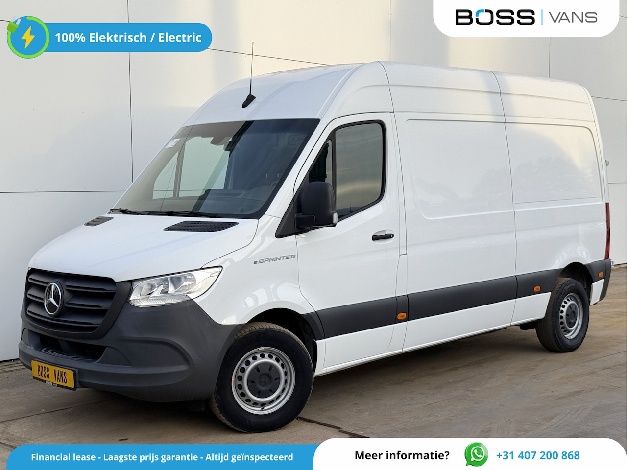 Mercedes-Benz eSprinter - 312 L2H2 100% Elektrisch 55kWh 168km WLTP 80kw Snelladen Climate Control Camera Stoelverwa - AutoWereld.nl