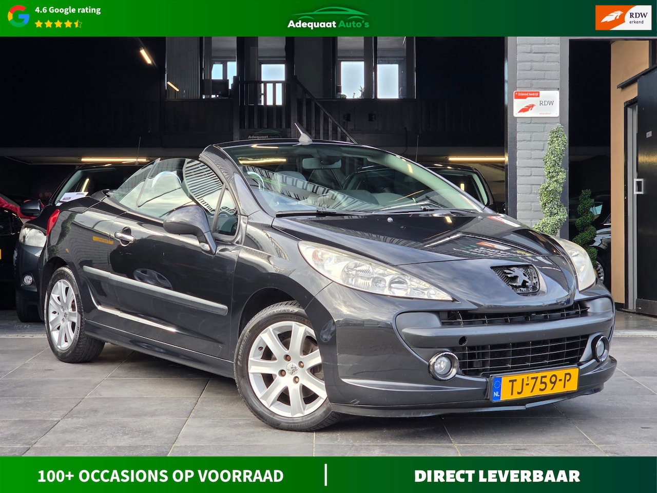 Peugeot 207 CC - 1.6 VTi|Carplay|Airco|El.Ramen|Leder|APK - AutoWereld.nl