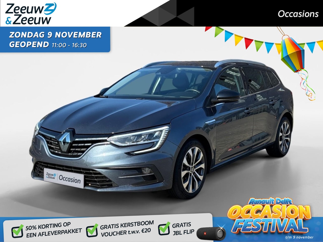 Renault Mégane Estate - 140PK TCe Techno Automaat | 9,3" Navi | Camera | Cruise Control | Climate Control | Full L - AutoWereld.nl