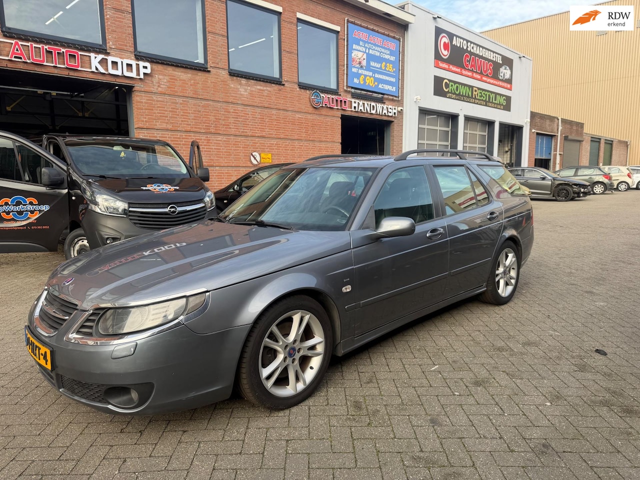 Saab 9-5 Estate - 2.3 Turbo Aero AUTOMAAT 260Pk Clima Navi Stoelverwarming - AutoWereld.nl