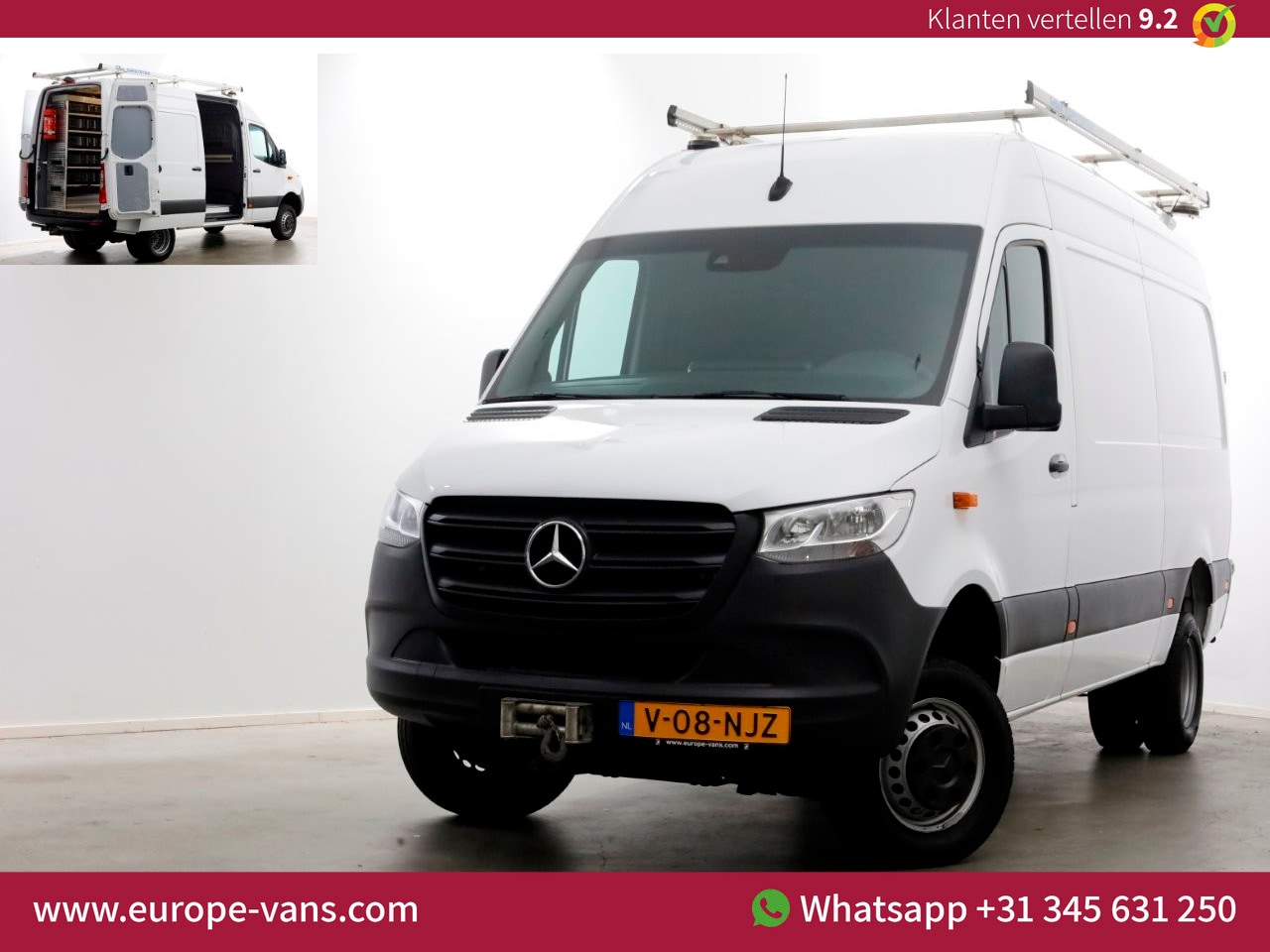 Mercedes-Benz Sprinter - 519 3.0 CDI V6 L2H2 4X4 ZG3 Airco/Camera/Trekhaak 3500kg/Inrichting 12-2019 - AutoWereld.nl