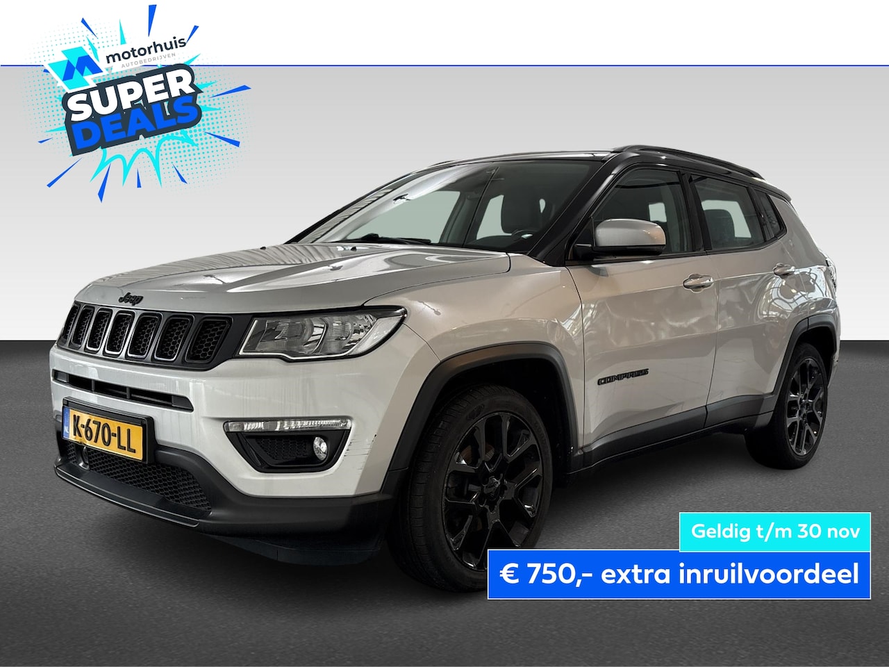 Jeep Compass - 1.3 TURBO 130PK NIGHT EAGLE NAVI CAMERA ECC NAP - AutoWereld.nl