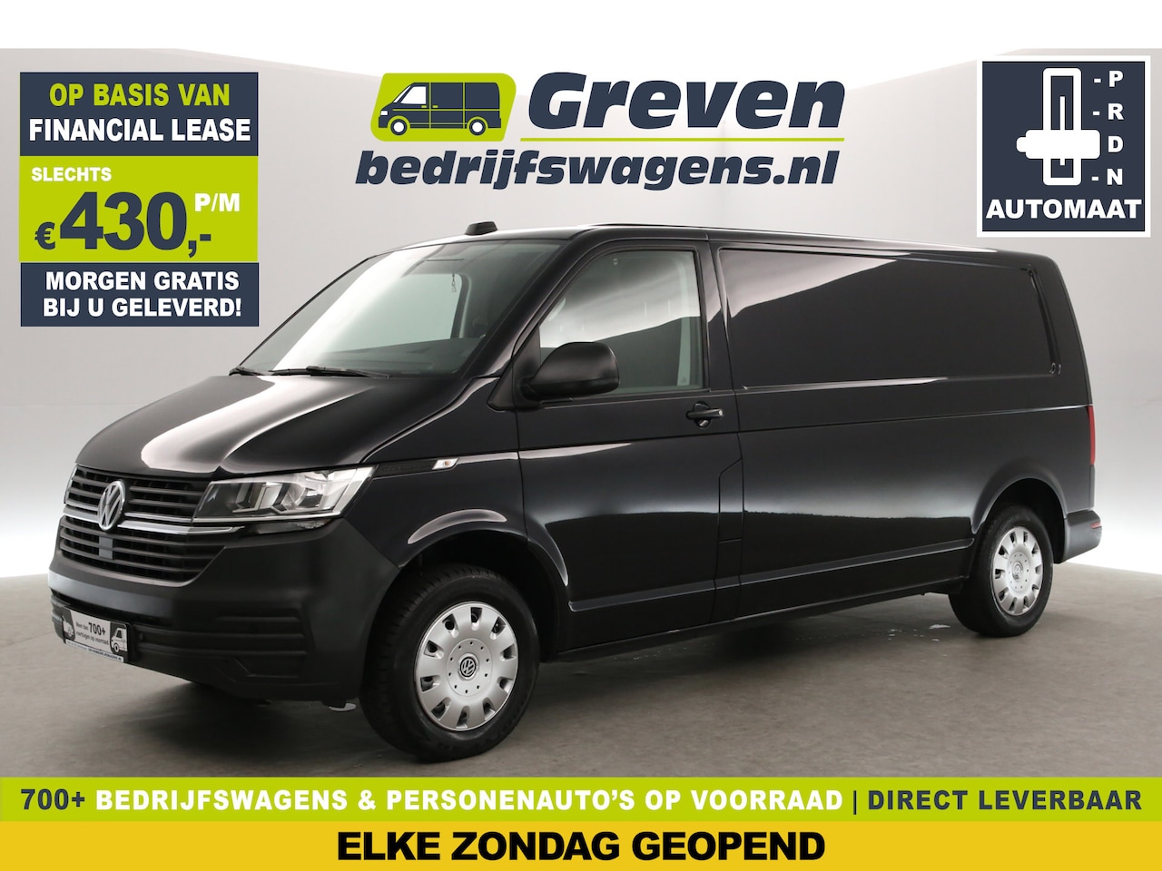 Volkswagen Transporter - 2.0 TDI 150PK L2H1 | Automaat | Airco | 3-Zits | Adaptive Cruise | Carplay | Camera | Park - AutoWereld.nl
