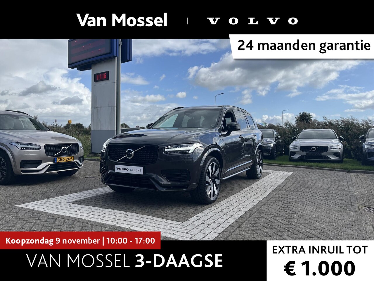 Volvo XC90 - T8 Plug-in hybrid AWD Ultra Dark | Bowers & Wilkins | 360 Camera | Luchtvering | Massagest - AutoWereld.nl