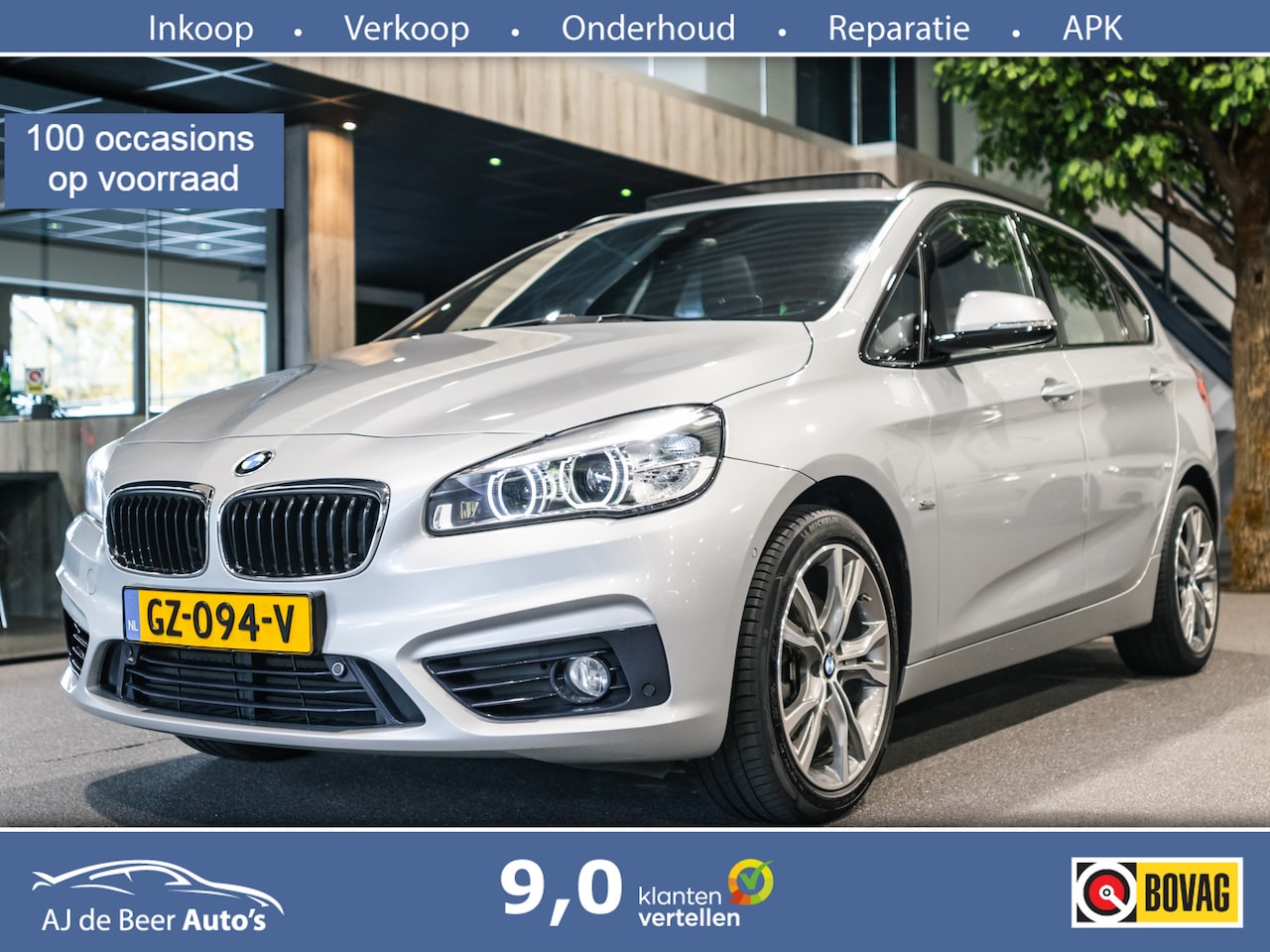 BMW 2-serie Active Tourer - 218i Sport Automaat | Panorama | Volleder | HUD | Stoelverwarming - AutoWereld.nl