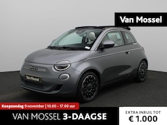 Fiat 500 C - La Prima 42 kWh Cabriotop| BTW| Automaat | WLTP 320 km| Navigatie| Achteruitrijcamera| Cru