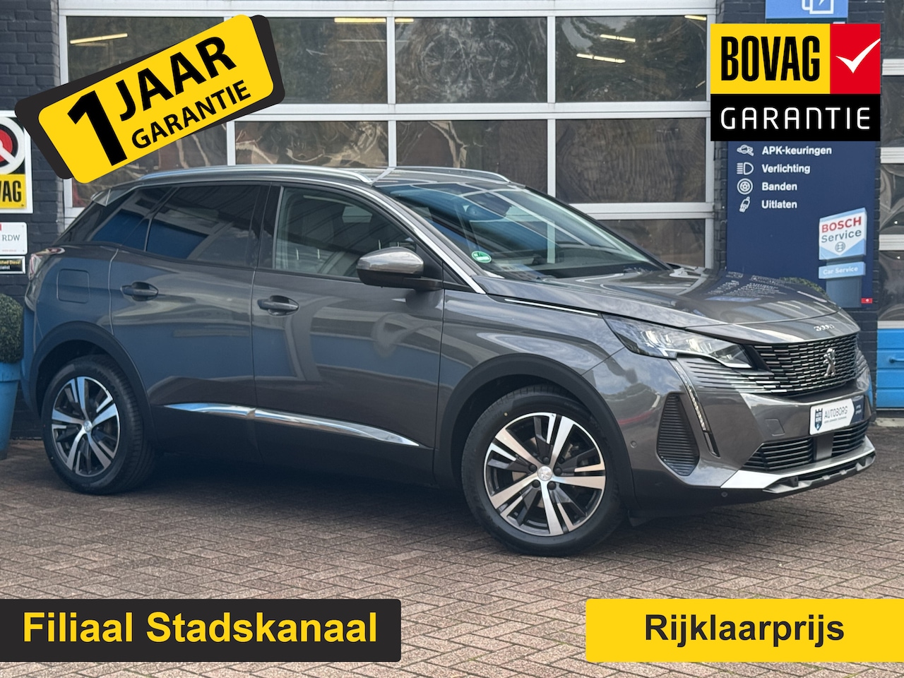 Peugeot 3008 - 1.2 PureTech Blue Lease Allure GRATIS Afleverpakket! | Afneembare Trekhaak | Voorstoelen V - AutoWereld.nl
