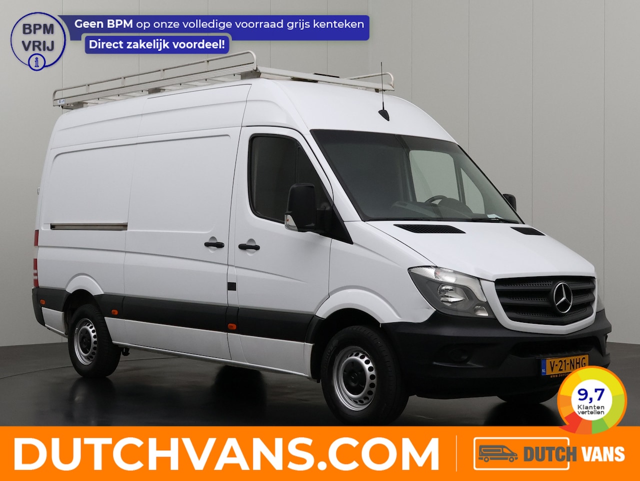 Mercedes-Benz Sprinter - 213CDI L2H2 | Imperiaal | Trekhaak | Airco | Cruise | 3-Persoons | Betimmering - AutoWereld.nl
