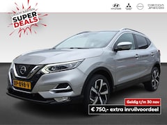 Nissan Qashqai - 1.2 Tekna | halfleder | panoramadak | stoelverwarming | LED | 19" velgen |