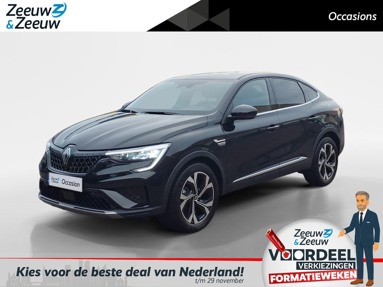Renault Arkana - 1.6 E-Tech full hybrid 145 techno Airco/ECC | Naviagatie |Zeer complete auto 1 jaar garant - AutoWereld.nl